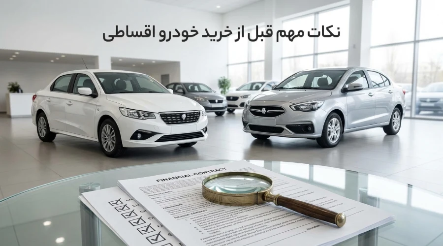 نکات مهم قبل از خرید خودرو اقساطی
